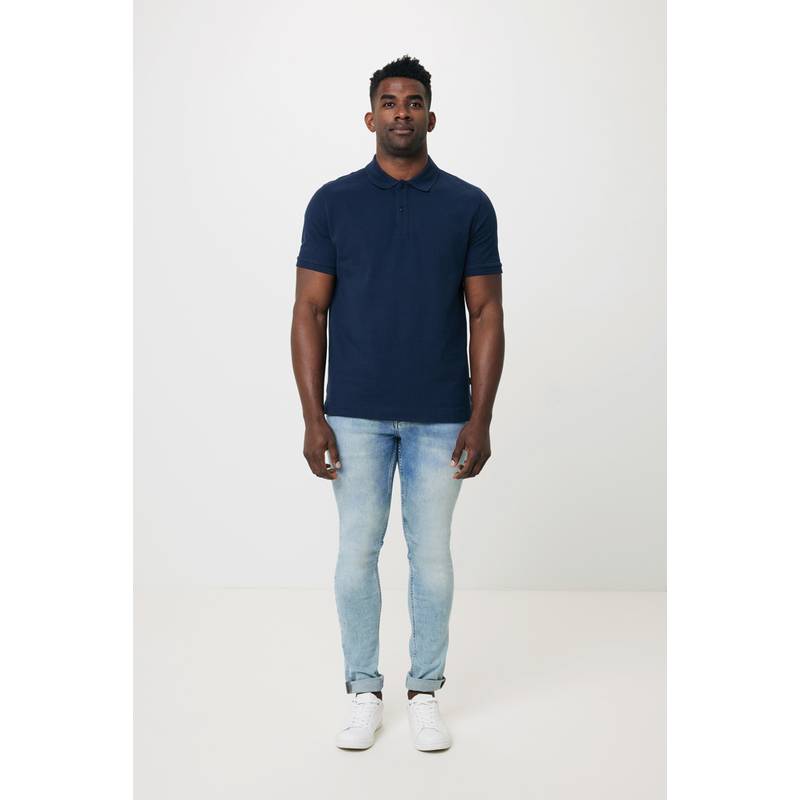 Polo triko Iqoniq Yosemite z recykl. bavlny, modrá námořnická, L Polo triko Iqoniq Yosemite z recykl. bavlny, modrá námořnická, L