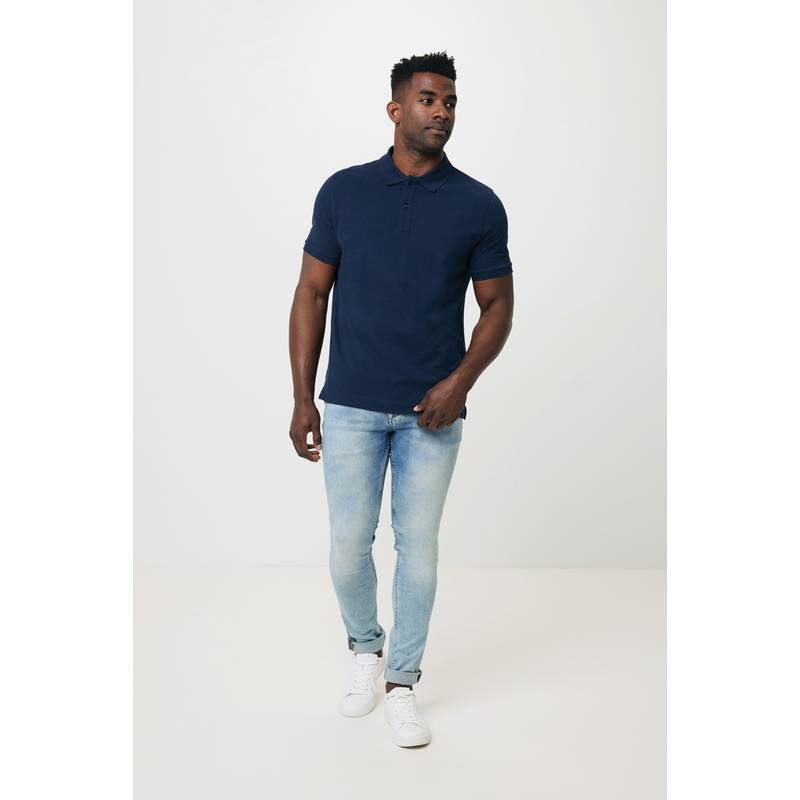 Polo triko Iqoniq Yosemite z recykl. bavlny, modrá námořnická, L Polo triko Iqoniq Yosemite z recykl. bavlny, modrá námořnická, L