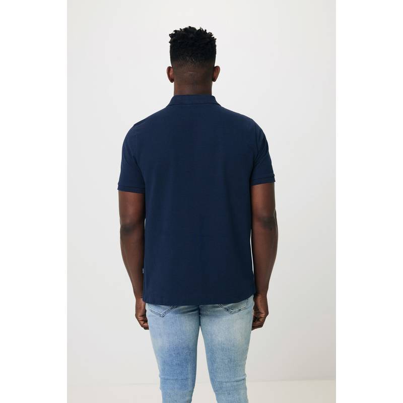 Polo triko Iqoniq Yosemite z recykl. bavlny, modrá námořnická, L Polo triko Iqoniq Yosemite z recykl. bavlny, modrá námořnická, L