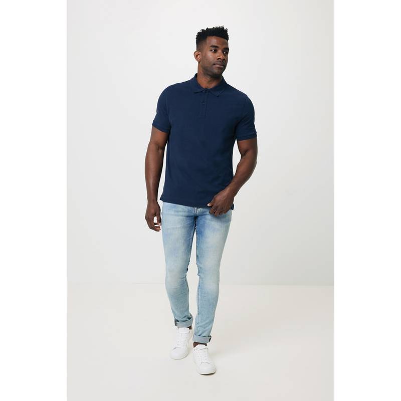 Polo triko Iqoniq Yosemite z recykl. bavlny, modrá námořnická, L Polo triko Iqoniq Yosemite z recykl. bavlny, modrá námořnická, L