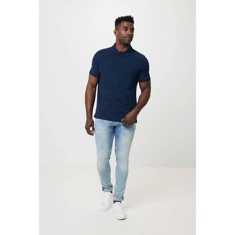 Polo triko Iqoniq Yosemite z recykl. bavlny, modrá námořnická, L Polo triko Iqoniq Yosemite z recykl. bavlny, modrá námořnická, L