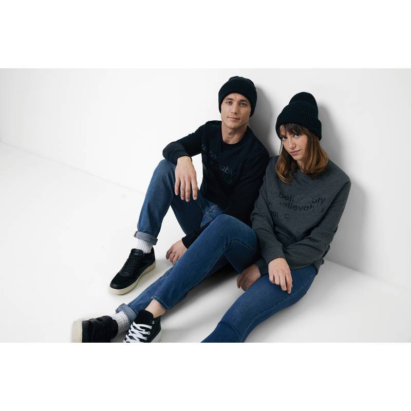 Mikina Iqoniq Zion z recyklované bavlny, černá, L Mikina Iqoniq Zion z recyklované bavlny, černá, L