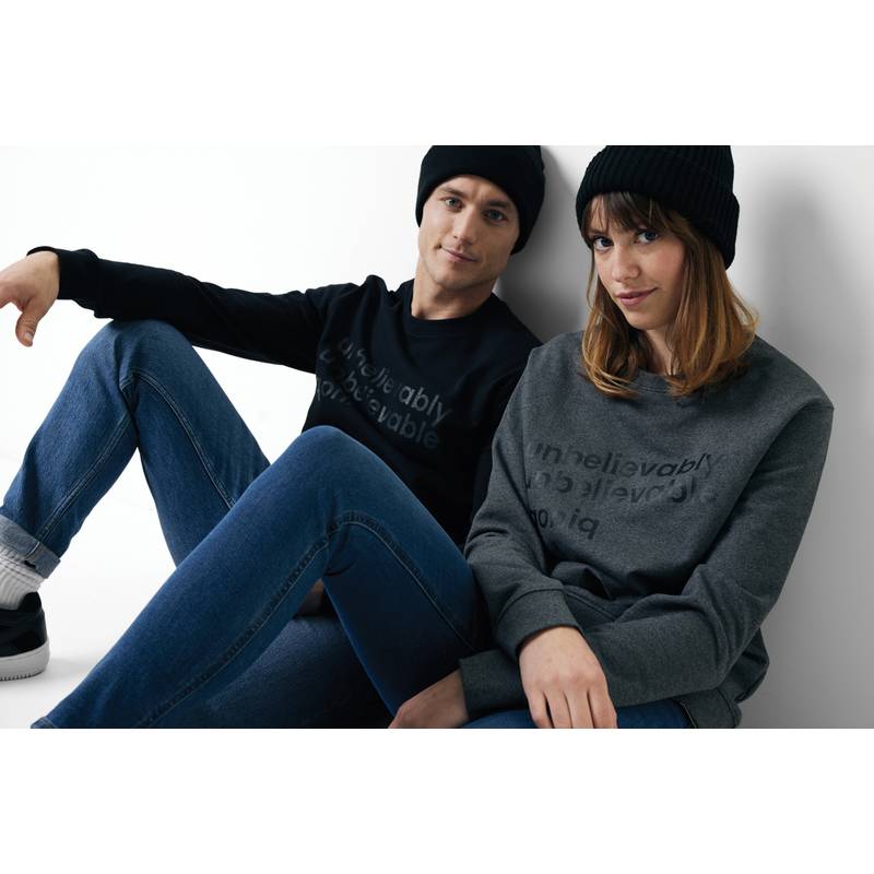 Mikina Iqoniq Zion z recyklované bavlny, černá, L Mikina Iqoniq Zion z recyklované bavlny, černá, L