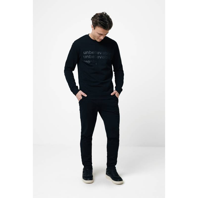 Mikina Iqoniq Zion z recyklované bavlny, černá, L Mikina Iqoniq Zion z recyklované bavlny, černá, L