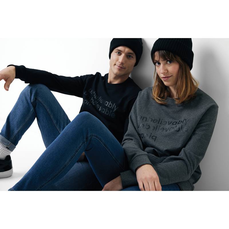 Mikina Iqoniq Zion z recyklované bavlny, černá, L Mikina Iqoniq Zion z recyklované bavlny, černá, L