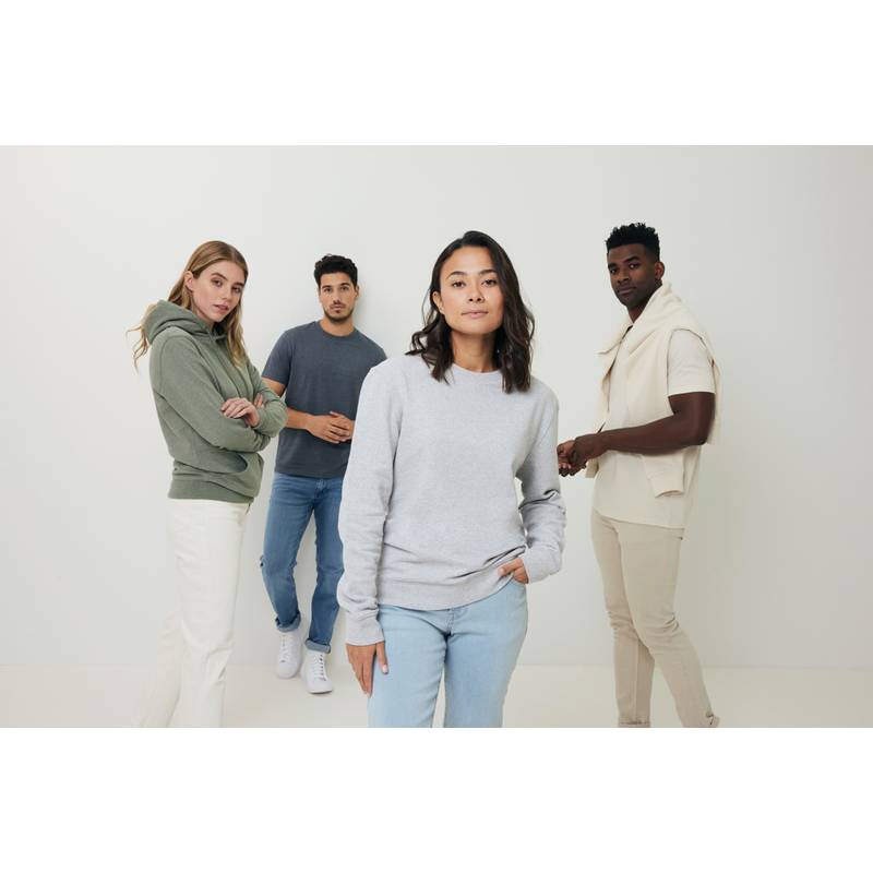 Nebarvená mikina Iqoniq Denali z recykl. bavlny, modrá námořnická, L Nebarvená mikina Iqoniq Denali z recykl. bavlny, modrá námořnická, L