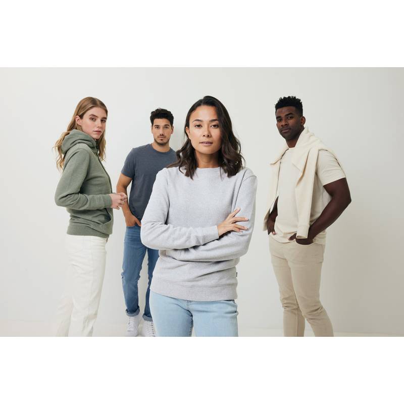 Nebarvená mikina Iqoniq Denali z recykl. bavlny, modrá námořnická, L Nebarvená mikina Iqoniq Denali z recykl. bavlny, modrá námořnická, L