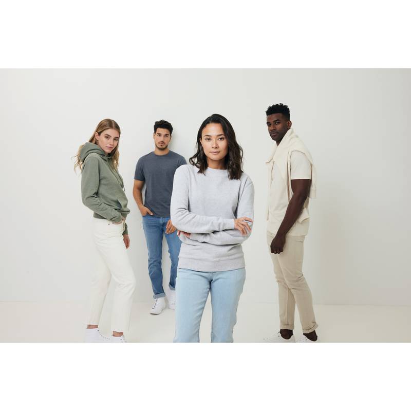 Nebarvená mikina Iqoniq Denali z recykl. bavlny, modrá námořnická, L Nebarvená mikina Iqoniq Denali z recykl. bavlny, modrá námořnická, L