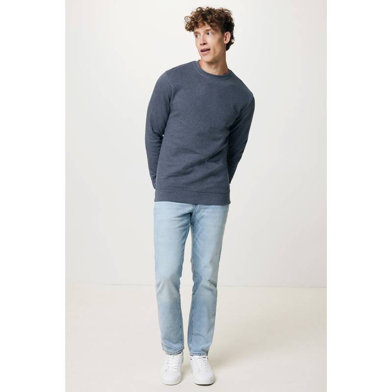 Nebarvená mikina Iqoniq Denali z recykl. bavlny, modrá námořnická, L Nebarvená mikina Iqoniq Denali z recykl. bavlny, modrá námořnická, L