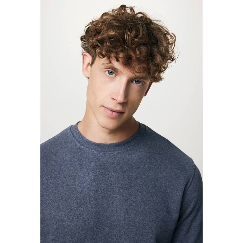 Nebarvená mikina Iqoniq Denali z recykl. bavlny, modrá námořnická, L Nebarvená mikina Iqoniq Denali z recykl. bavlny, modrá námořnická, L