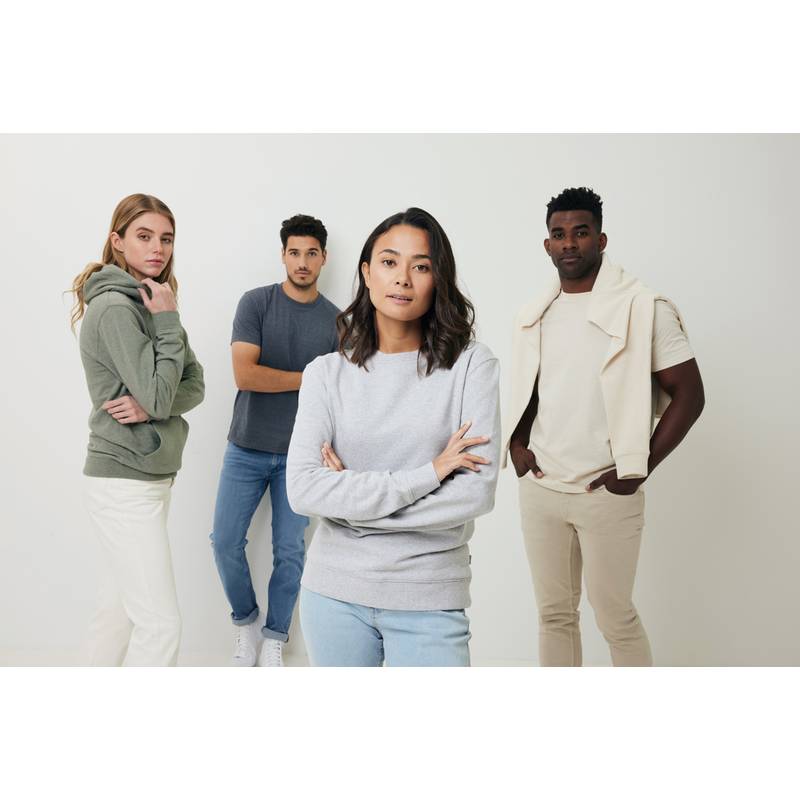 Nebarvená mikina Iqoniq Denali z recykl. bavlny, modrá námořnická, L Nebarvená mikina Iqoniq Denali z recykl. bavlny, modrá námořnická, L