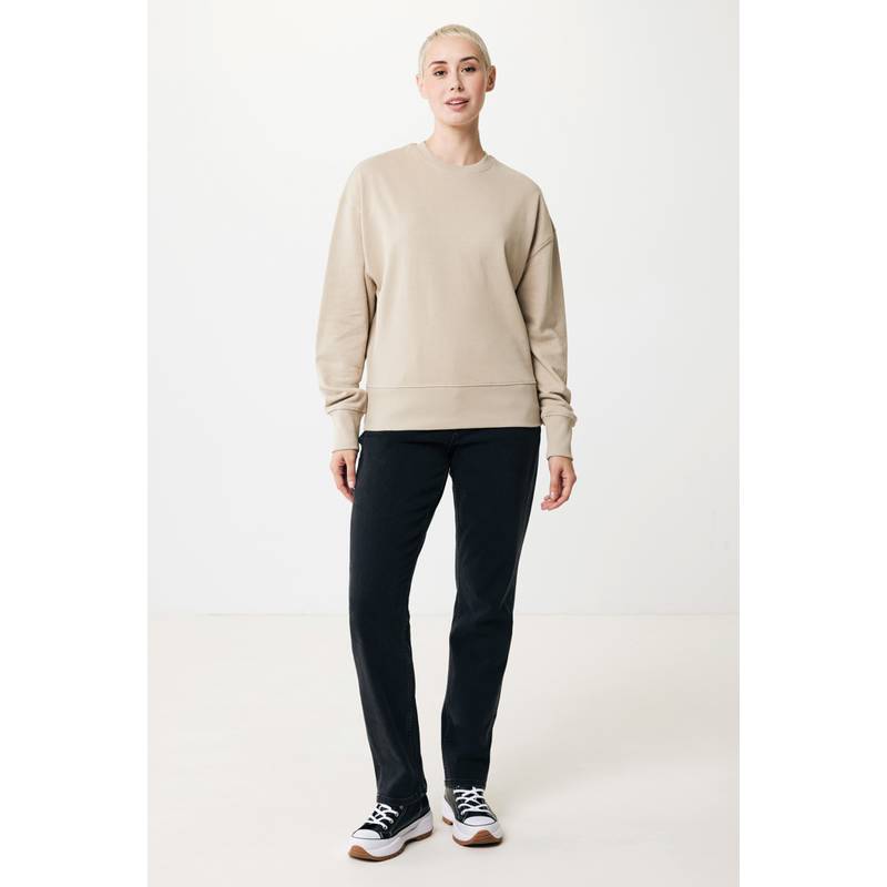 Mikina Iqoniq Kruger relaxed fit z recykl. bavlny, hnědá světla, L Mikina Iqoniq Kruger relaxed fit z recykl. bavlny, hnědá světla, L