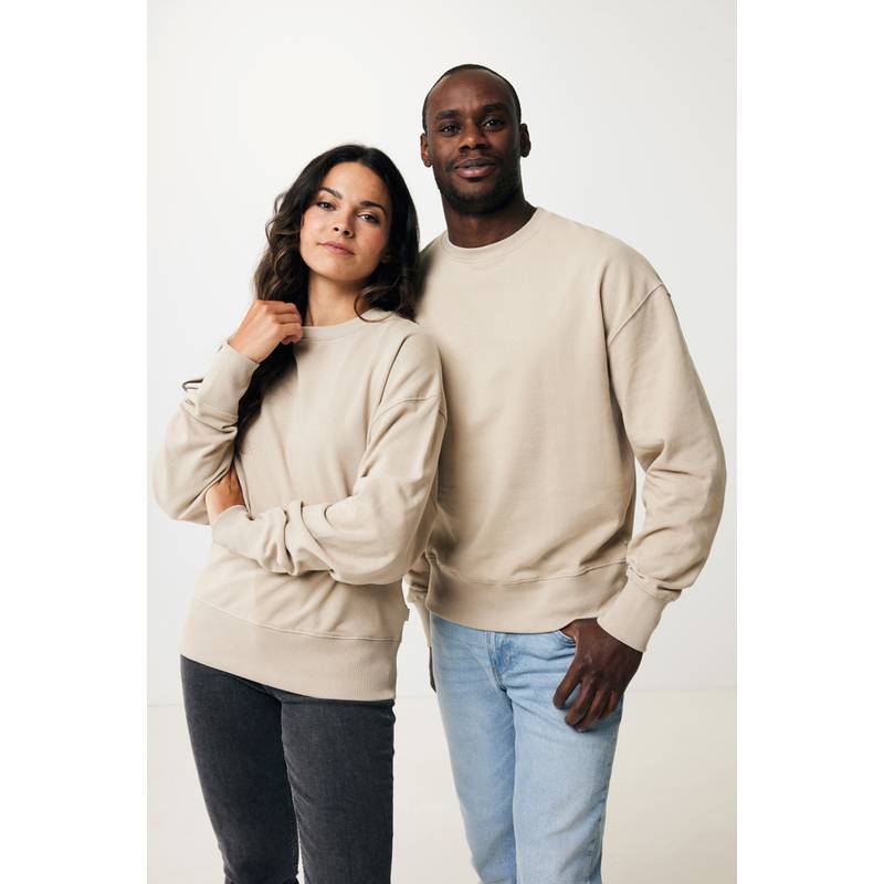 Mikina Iqoniq Kruger relaxed fit z recykl. bavlny, hnědá světla, L Mikina Iqoniq Kruger relaxed fit z recykl. bavlny, hnědá světla, L