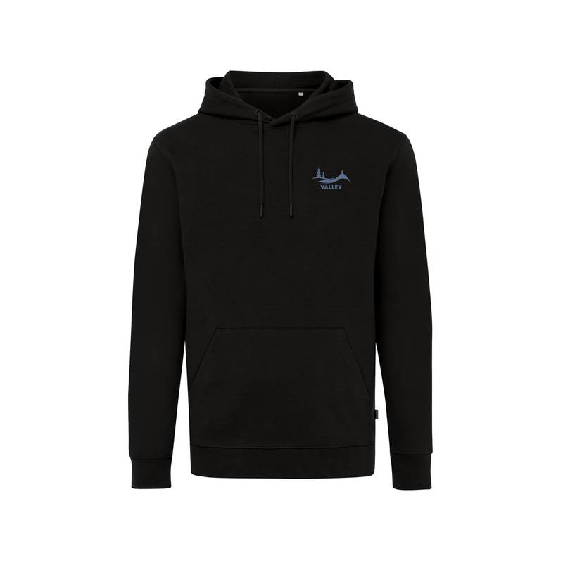 Mikina s kapucí Iqoniq Jasper z recyklované bavlny, černá, L Mikina s kapucí Iqoniq Jasper z recyklované bavlny, černá, L