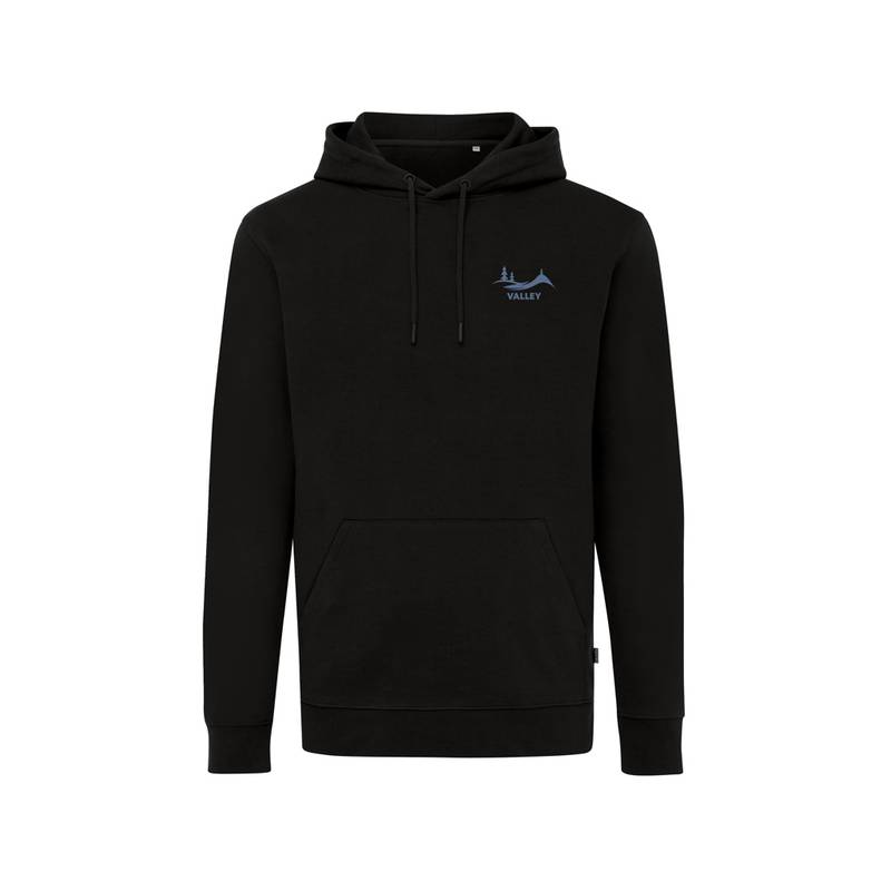 Mikina s kapucí Iqoniq Jasper z recyklované bavlny, černá, L Mikina s kapucí Iqoniq Jasper z recyklované bavlny, černá, L