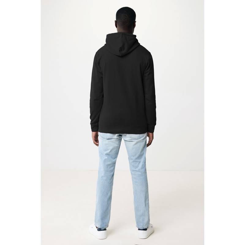 Mikina s kapucí Iqoniq Jasper z recyklované bavlny, černá, L Mikina s kapucí Iqoniq Jasper z recyklované bavlny, černá, L