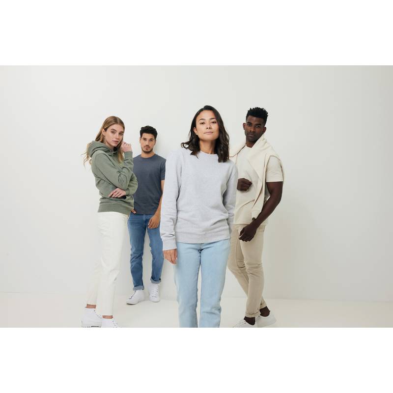 Nebarvená mikina s kapucí Iqoniq Torres z recykl. bavlny, šedá, L Nebarvená mikina s kapucí Iqoniq Torres z recykl. bavlny, šedá, L