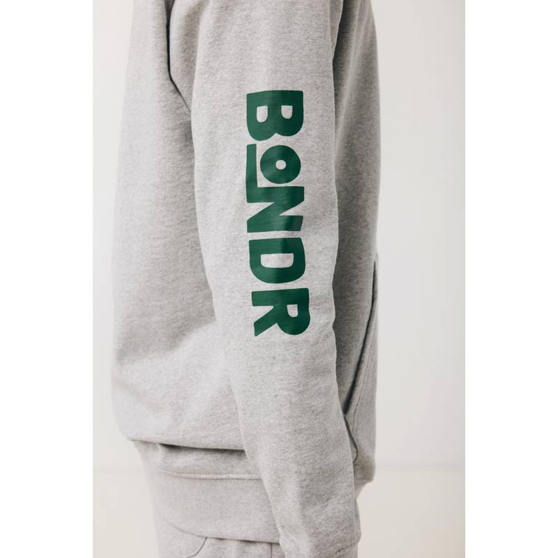 Nebarvená mikina s kapucí Iqoniq Torres z recykl. bavlny, šedá, L Nebarvená mikina s kapucí Iqoniq Torres z recykl. bavlny, šedá, L