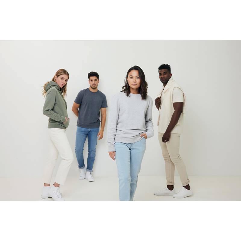 Nebarvená mikina s kapucí Iqoniq Torres z recykl. bavlny, šedá, L Nebarvená mikina s kapucí Iqoniq Torres z recykl. bavlny, šedá, L