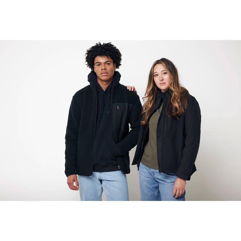 Mikina s kapucí Iqoniq Yoho relaxed fit z recykl. bavlny, černá, L Mikina s kapucí Iqoniq Yoho relaxed fit z recykl. bavlny, černá, L