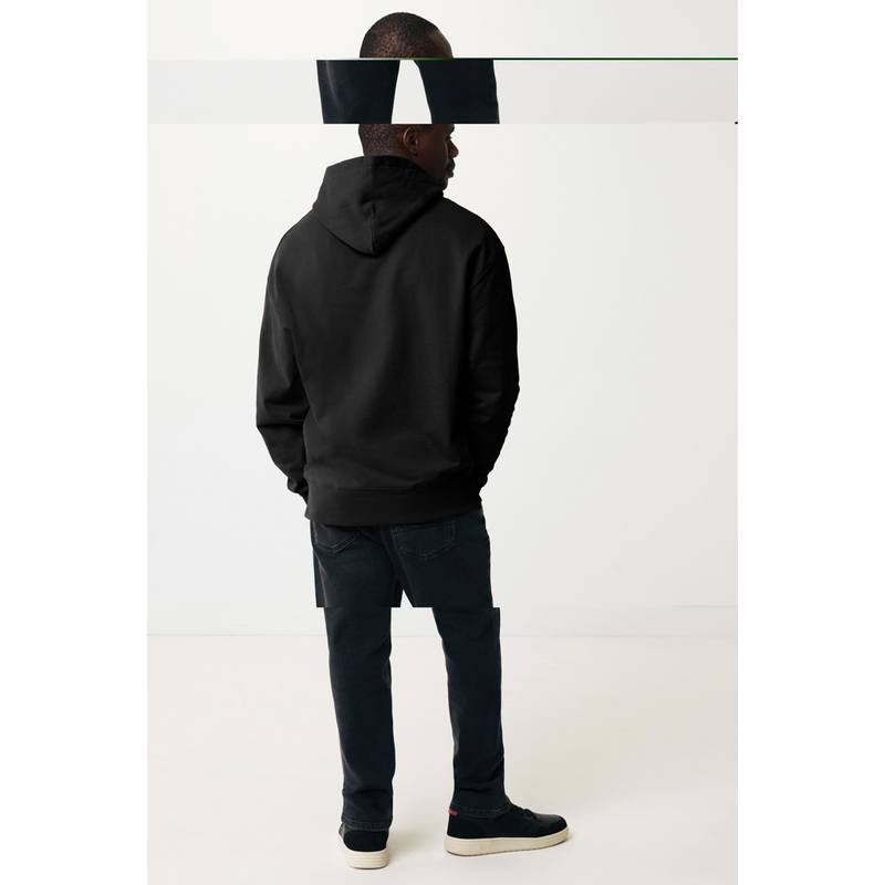 Mikina s kapucí Iqoniq Yoho relaxed fit z recykl. bavlny, černá, L Mikina s kapucí Iqoniq Yoho relaxed fit z recykl. bavlny, černá, L