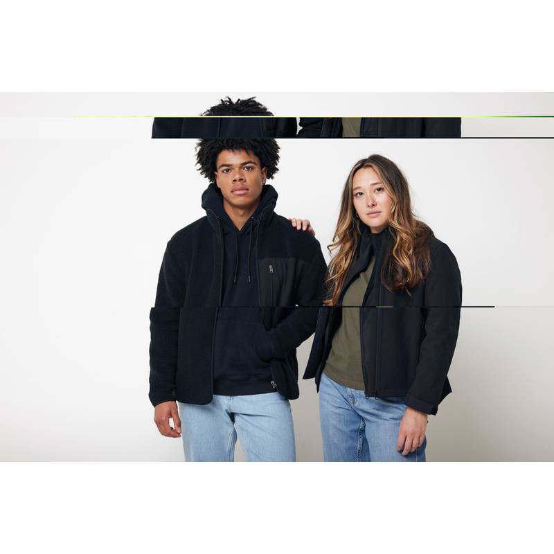 Mikina s kapucí Iqoniq Yoho relaxed fit z recykl. bavlny, černá, L Mikina s kapucí Iqoniq Yoho relaxed fit z recykl. bavlny, černá, L