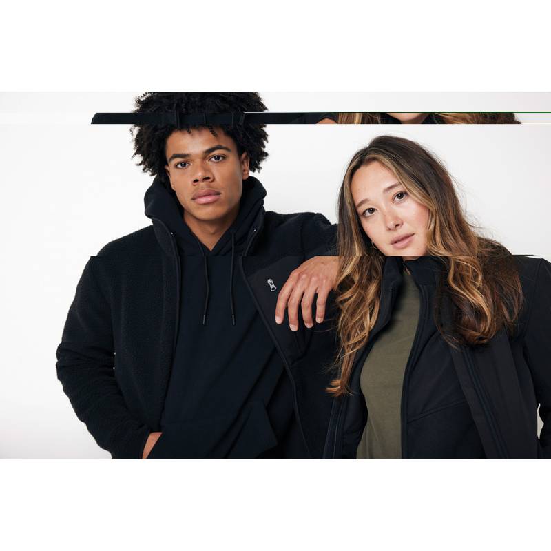 Mikina s kapucí Iqoniq Yoho relaxed fit z recykl. bavlny, černá, L Mikina s kapucí Iqoniq Yoho relaxed fit z recykl. bavlny, černá, L