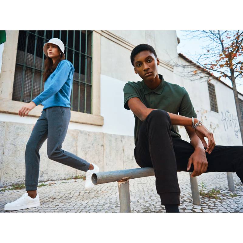 Tepláky Iqoniq Cooper z recykl. bavlny, zelená patinová, XXS Tepláky Iqoniq Cooper z recykl. bavlny, zelená patinová, XXS