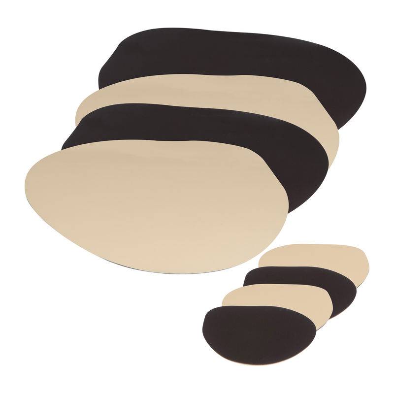 8-dílné prostírání, hnědá 8-dílné prostírání, hnědá