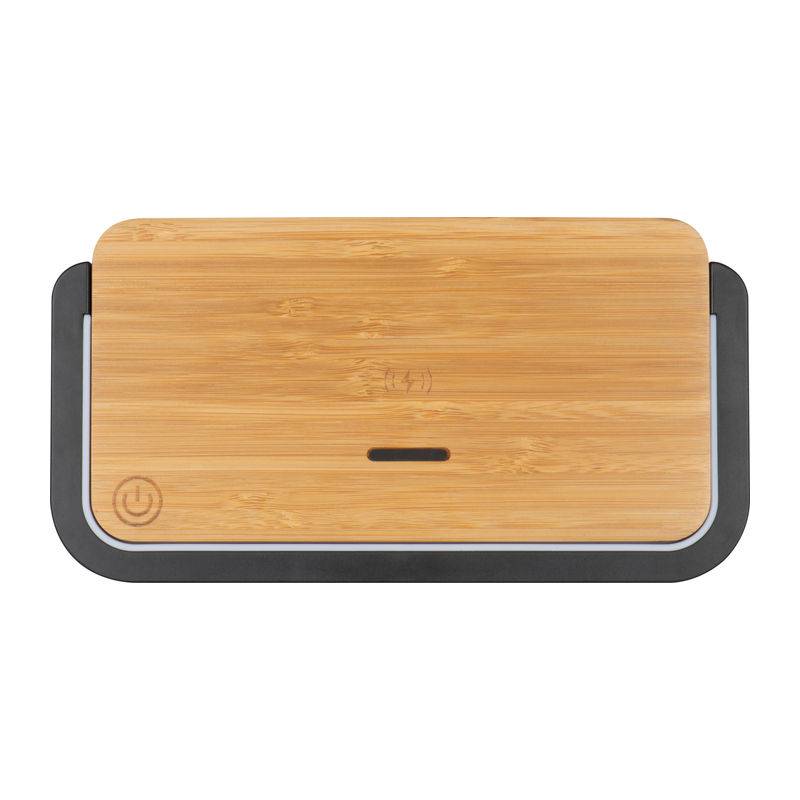 Bambusová indukční nabíječka, hnědá béžová Bambusová indukční nabíječka, hnědá béžová