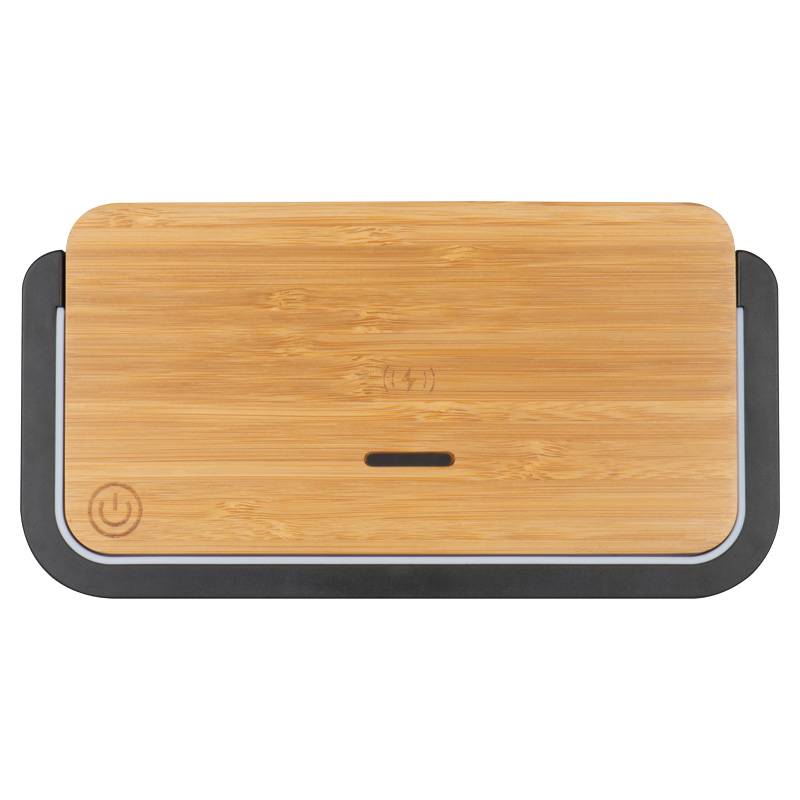 Bambusová indukční nabíječka, hnědá béžová Bambusová indukční nabíječka, hnědá béžová