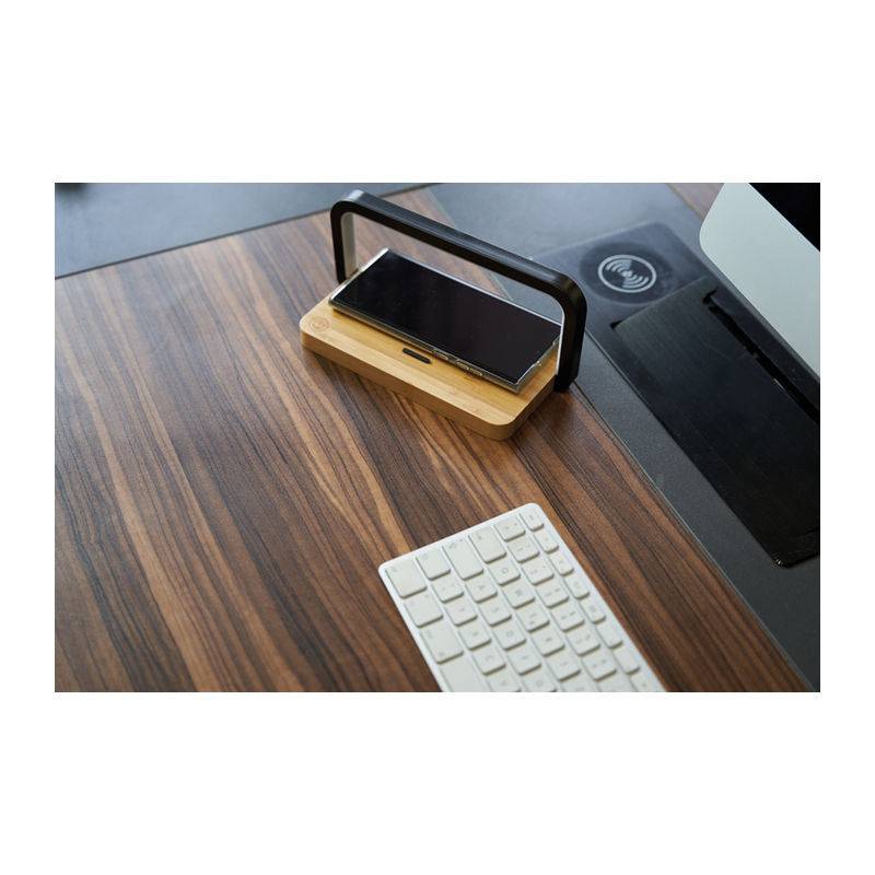 Bambusová indukční nabíječka, hnědá béžová Bambusová indukční nabíječka, hnědá béžová