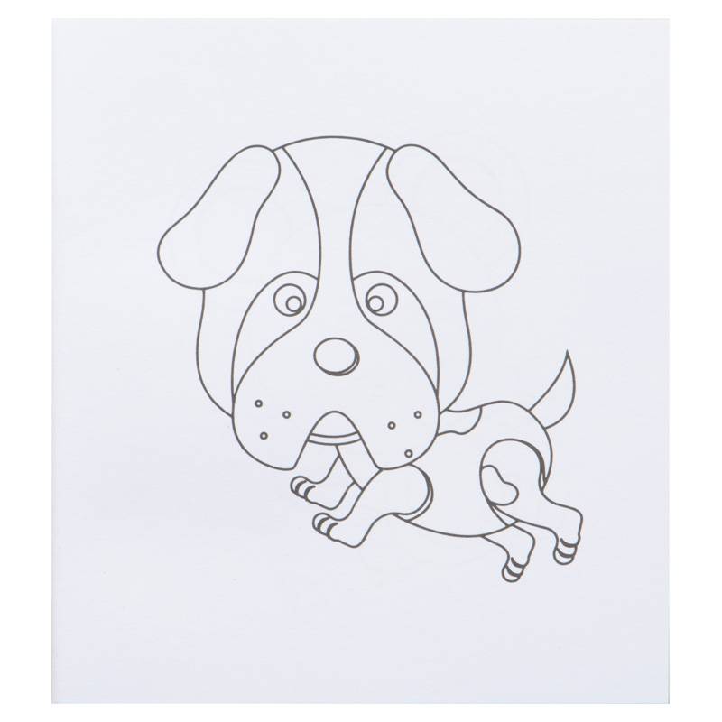 Omaľovánka s 12 farebnými ceruzkami, hnedá béžová Omaľovánka s 12 farebnými ceruzkami, hnedá béžová