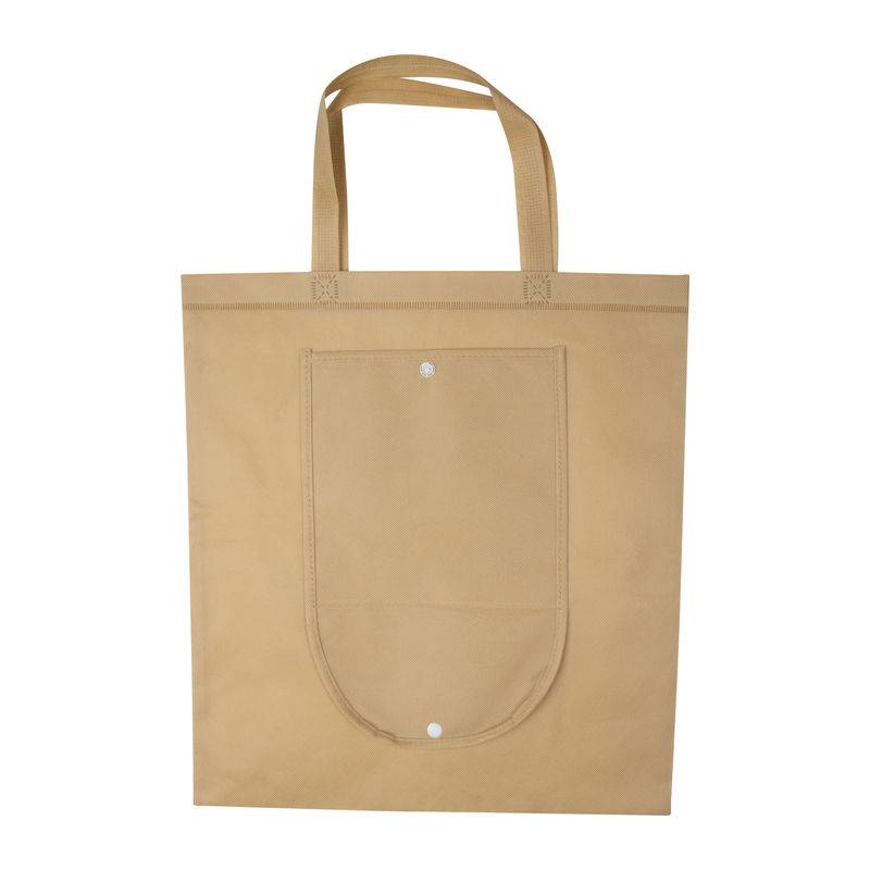 Taška z netkané textilie, skládací, hnědá béžová Taška z netkané textilie, skládací, hnědá béžová