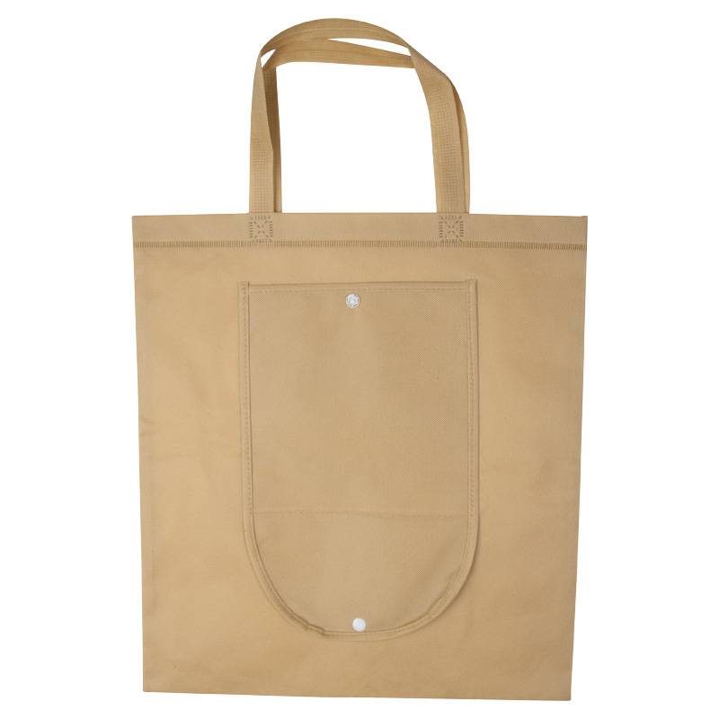 Taška z netkané textilie, skládací, hnědá béžová Taška z netkané textilie, skládací, hnědá béžová