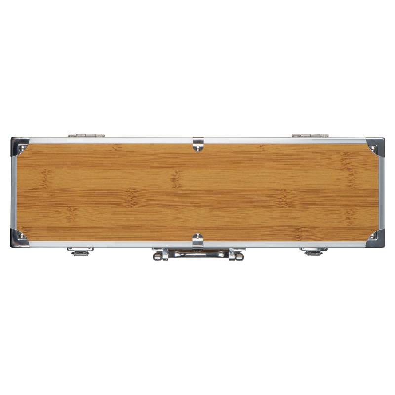 3-dielna súprava BBQ príborov, hnedá béžová 3-dielna súprava BBQ príborov, hnedá béžová