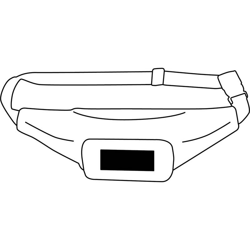 Taška na opasok "Quad" , sivá anthracitová Taška na opasok "Quad" , sivá anthracitová