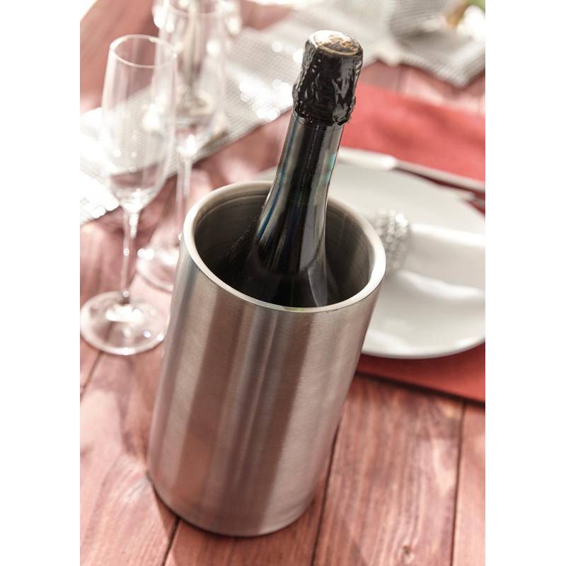 Chladič na fľaše "Keep it cool", sivá strieborná Chladič na fľaše "Keep it cool", sivá strieborná