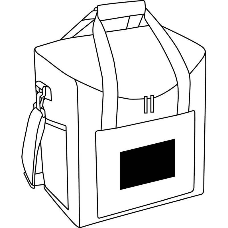 "Chladící taška ""Frosty"", bílá - šedá" "Chladící taška ""Frosty"", bílá - šedá"