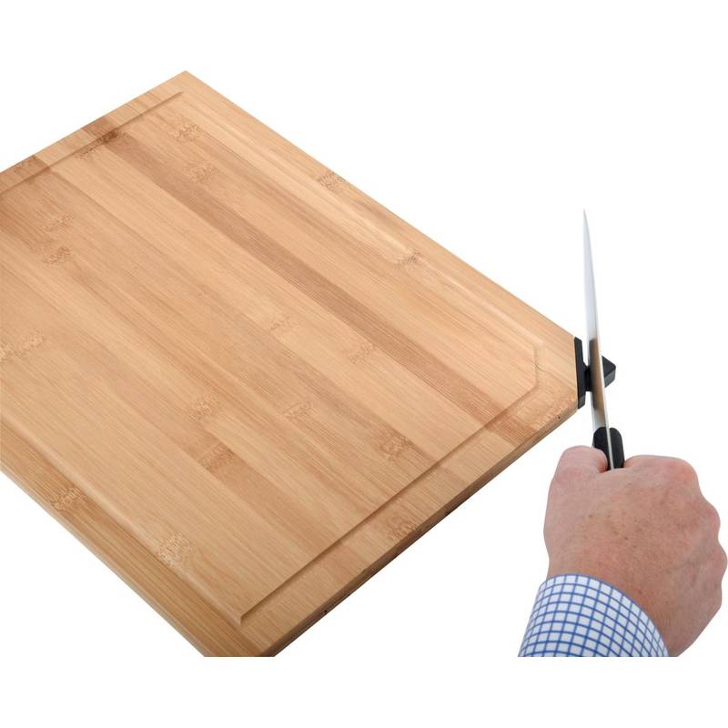 "Krájecí prkénko s nožem ""Bamboo Sharp"", hnědá" "Krájecí prkénko s nožem ""Bamboo Sharp"", hnědá"