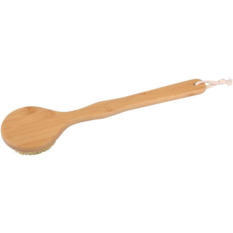 "Dlouhý bambusový kartáč do koupele ""Long scruber"", hnědý" "Dlouhý bambusový kartáč do koupele ""Long scruber"", hnědý"