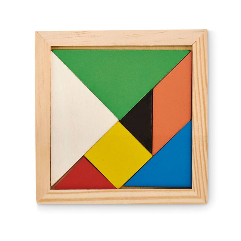 TANGRAM Drevené puzzle, viacfarebná TANGRAM Drevené puzzle, viacfarebná