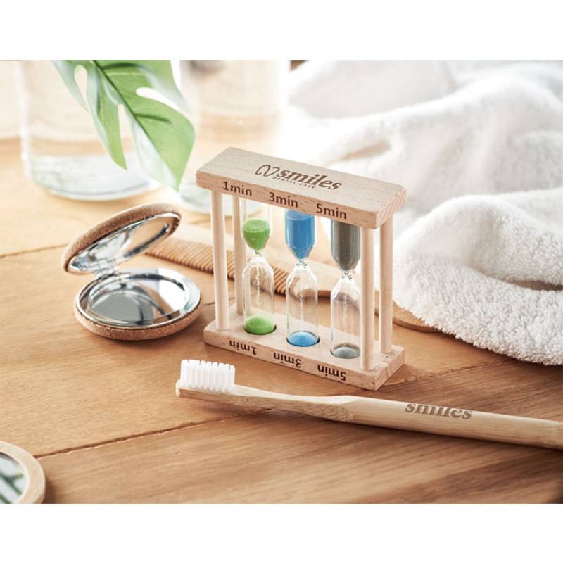 EI Sada 3 přesýpacích hodin, hnědá EI Sada 3 přesýpacích hodin, hnědá