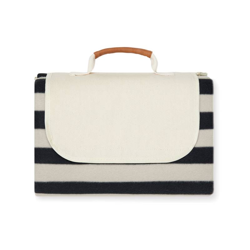 Pikniková deka VINGA Alba z GRS RPET, čierna Pikniková deka VINGA Alba z GRS RPET, čierna