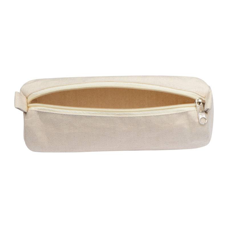 Bavlněný penál, hnědá béžová Bavlněný penál, hnědá béžová