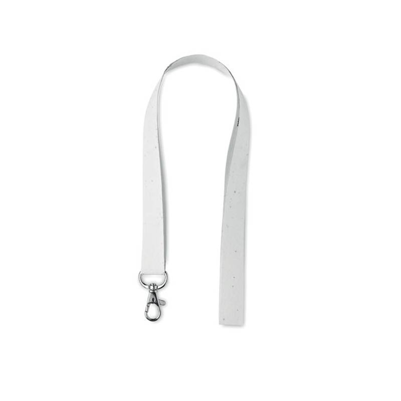 LANSEE Šnúrka na krk z recyklovaného papiera, biela LANSEE Šnúrka na krk z recyklovaného papiera, biela