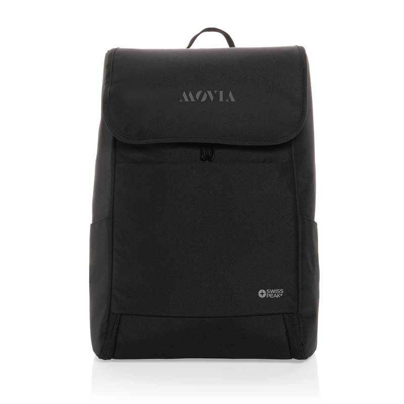 Batoh na notebook s viacerými priehradkami, čierna Batoh na notebook s viacerými priehradkami, čierna