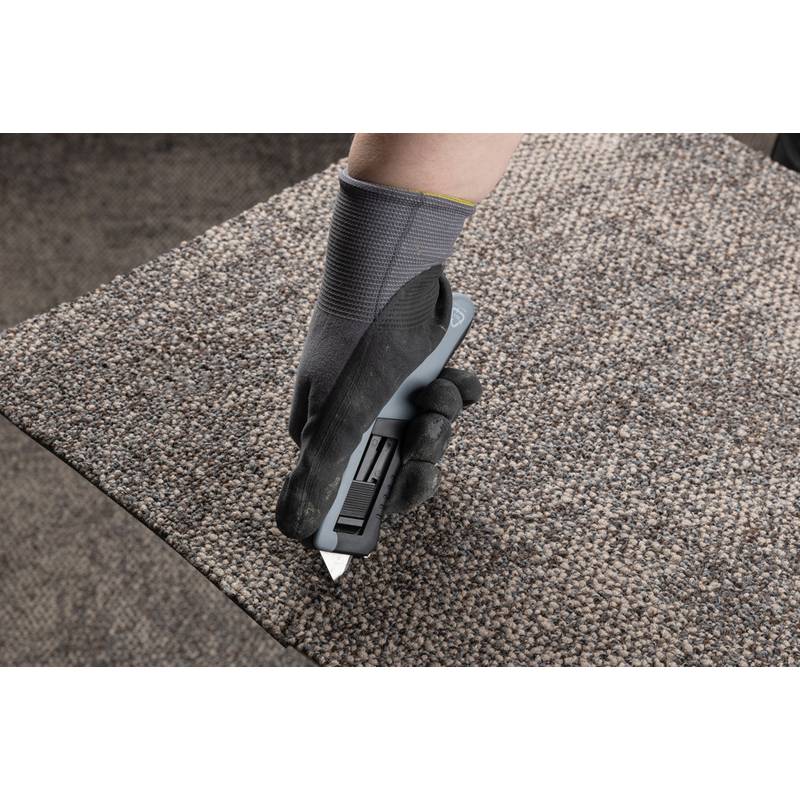 Automaticky zasouvací nůž z RCS recykl. plastu, šedá Automaticky zasouvací nůž z RCS recykl. plastu, šedá