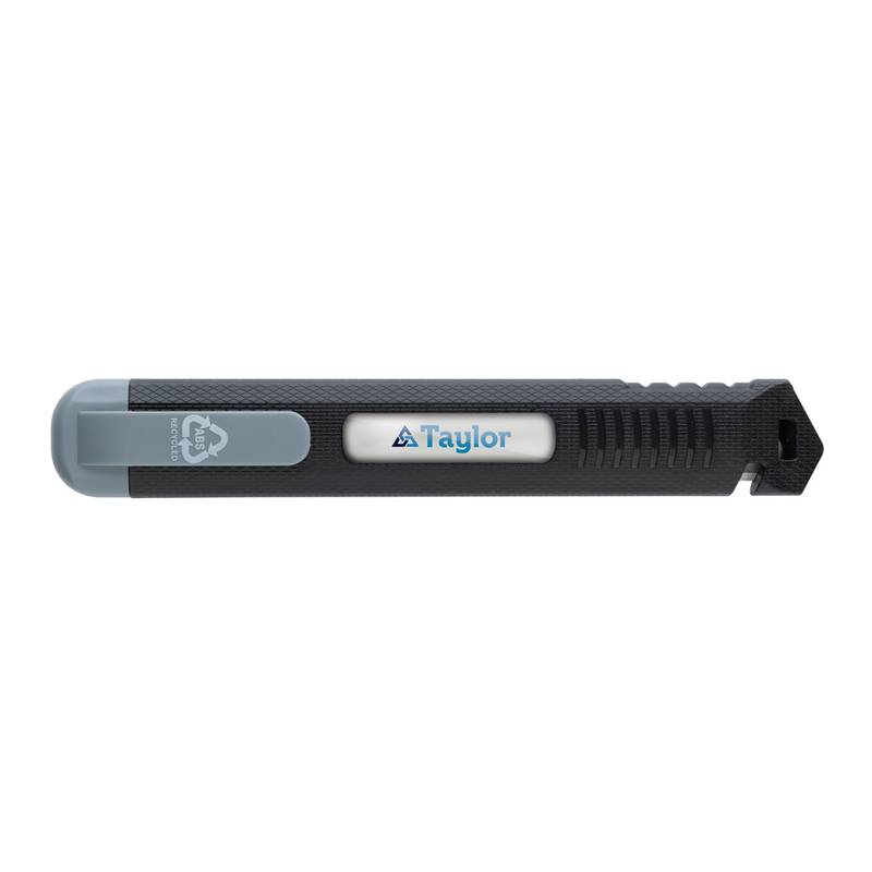 Plniteľný odlamovací nôž z RCS recykl. plastu, sivá Plniteľný odlamovací nôž z RCS recykl. plastu, sivá