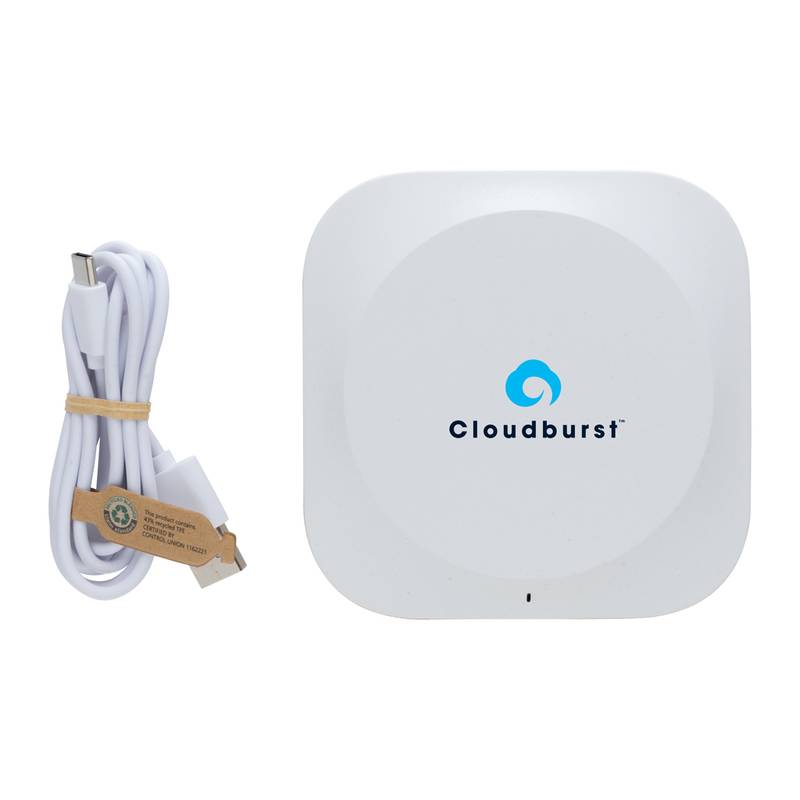 Bezdrôtová nabíjačka Oregon 10W z RCS recykl. plastu a korku, hnedá Bezdrôtová nabíjačka Oregon 10W z RCS recykl. plastu a korku, hnedá